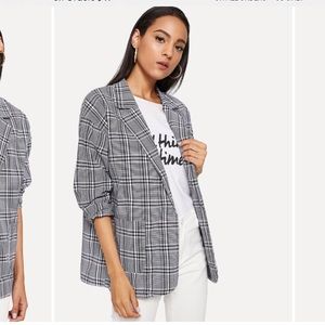 plaid blazer